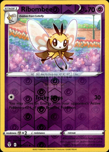 079/203 Ribombee Reverse Holo Evolving Skies Single Card