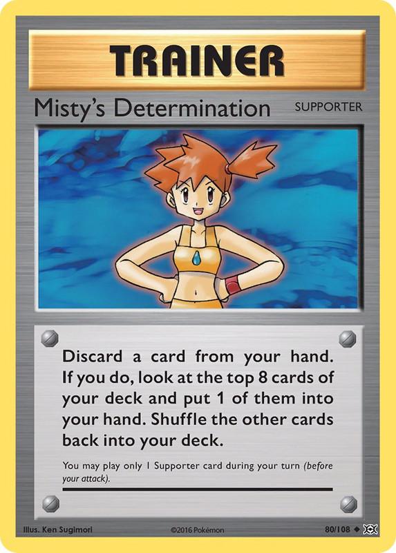 80/108 Misty's Determination Uncommon Trainer Evolutions