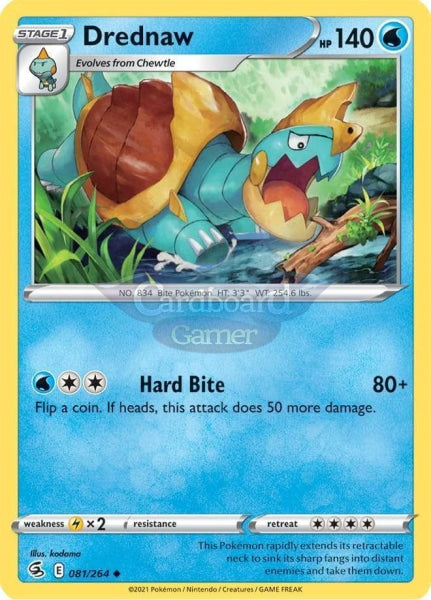 081/264 Drednaw Uncommon Fusion Strike Single Card