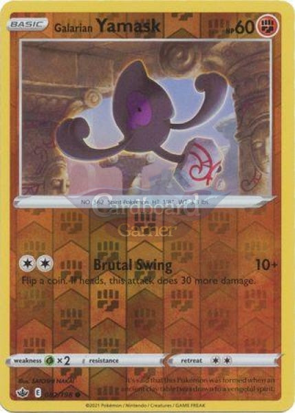 082/198 Galarian Yamask Common Reverse Holo Chilling Reign Single Card