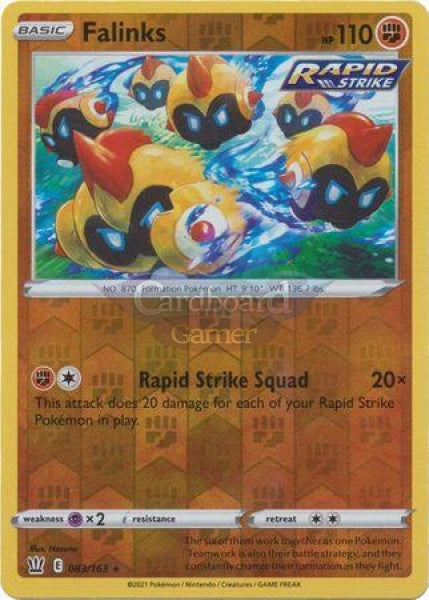 083/163 Falinks Reverse Holo Rare Battle Styles Single Card