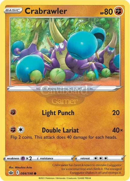 084/198 Crabrawler Common Chilling Reign Single Card