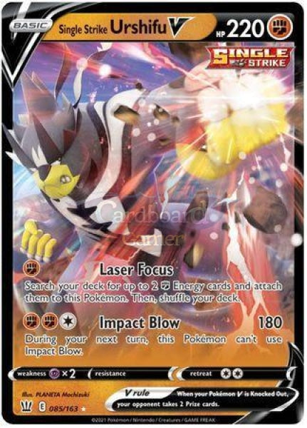 085/163 Single Strike Urshifu V Ultra Rare Battle Styles Card