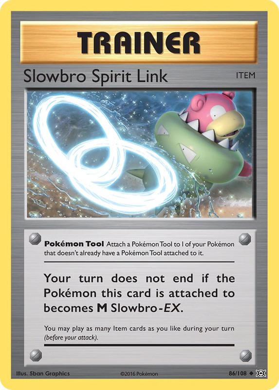 86/108 Slowbro Spirit Link Uncommon Trainer Evolutions