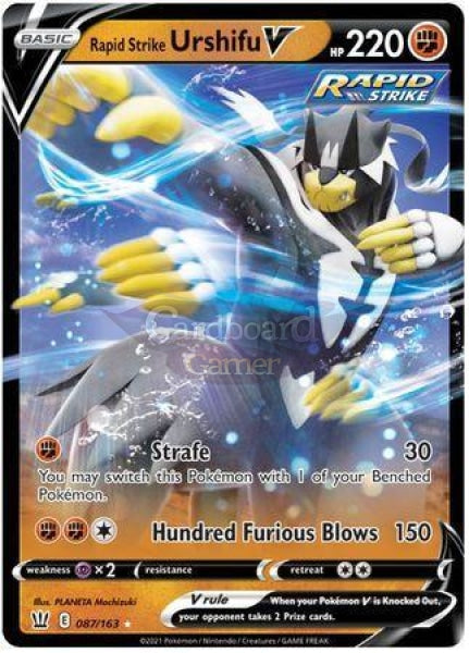 087/163 Rapid Strike Urshifu V Ultra Rare Battle Styles Single Card