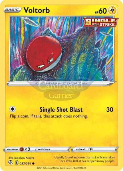 087/264 Voltorb Common Fusion Strike Single Card