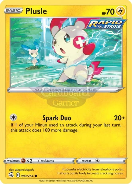 089/264 Plusle Common Fusion Strike Single Card