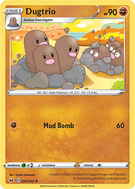 093/202 Dugtrio Uncommon Sword & Shield