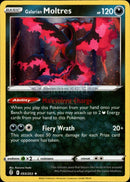 093/203 Galarian Moltres Holo Rare Evolving Skies Single Card