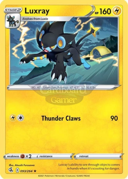 093/264 Luxray Rare Fusion Strike Single Card