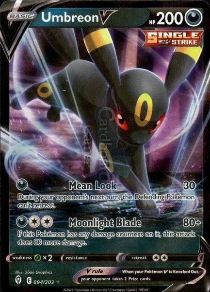 094/203 Umbreon V Evolving Skies Single Card