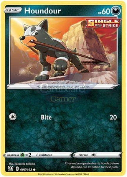 095/163 Houndour Common Battle Styles Single Card