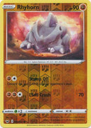097/202 Rhyhorn Common Reverse Holo Sword & Shield