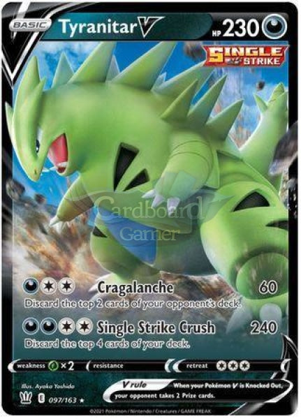 097/163 Tyranitar V Ultra Rare Battle Styles Single Card