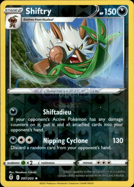 097/203 Shiftry Reverse Holo Evolving Skies Single Card