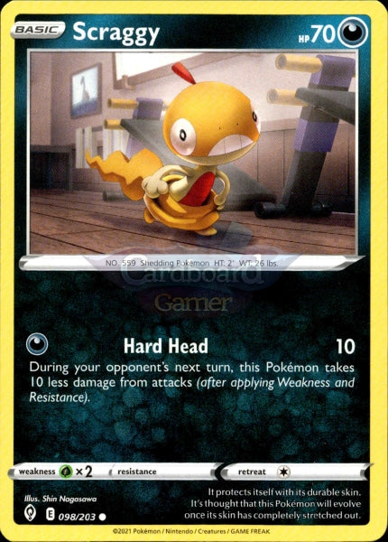 098/203 Scraggy Evolving Skies Single Card