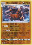 099/202 Rhyperior Rare Holo Reverse Holo Sword & Shield