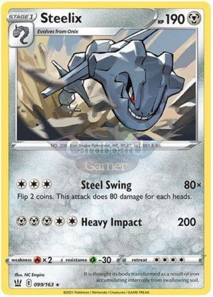 099/163 Steelix Holo Rare Battle Styles Single Card