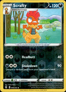 099/203 Scrafty Reverse Holo Evolving Skies Single Card