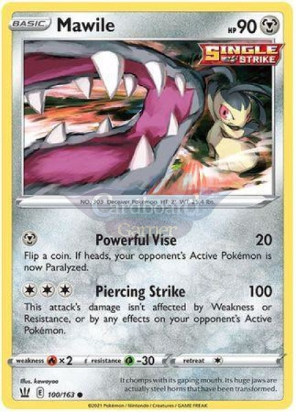 100/163 Mawile Common Battle Styles Single Card