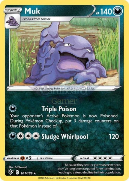 101/189 Muk Rare Darkness Ablaze Single Card