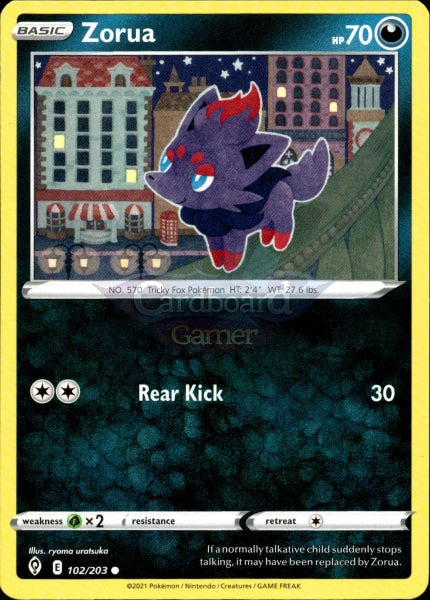 102/203 Zorua Evolving Skies Single Card