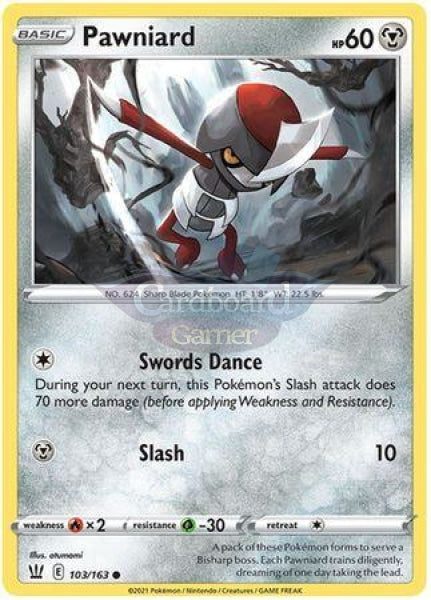 103/163 Pawniard Common Battle Styles Single Card