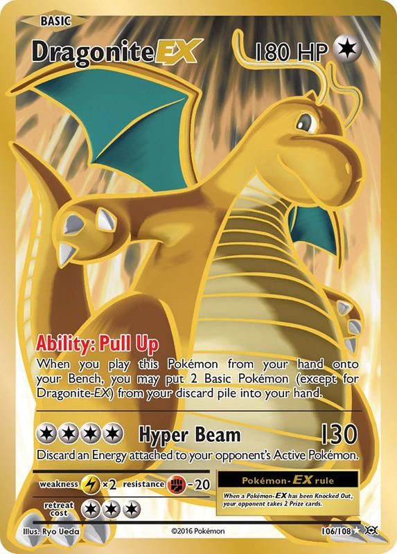 106/108 Dragonite EX Full Art Evolutions