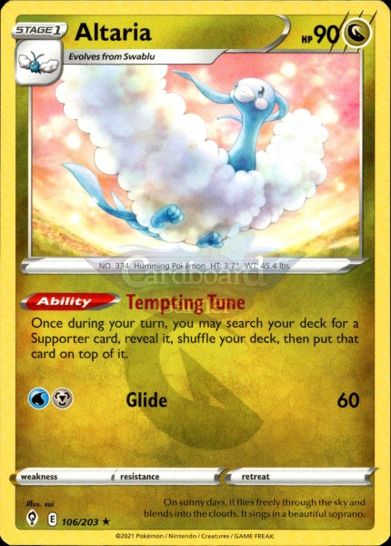 106/203 Altaria Evolving Skies Single Card