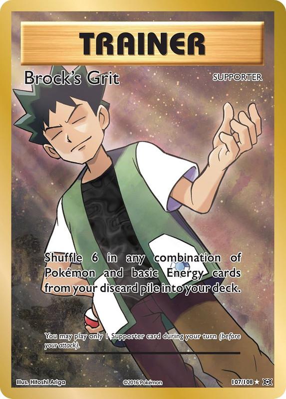 107/108 Brock's Grit Full Art Evolutions