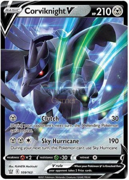 109/163 Corviknight V Ultra Rare Battle Styles Single Card