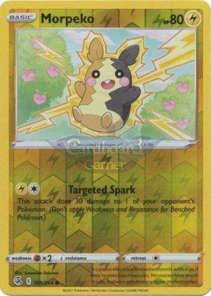 109/264 Morpeko Common Reverse Holo Fusion Strike Single Card