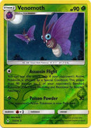 11/214 Venomoth Rare Reverse Holo Unbroken Bonds