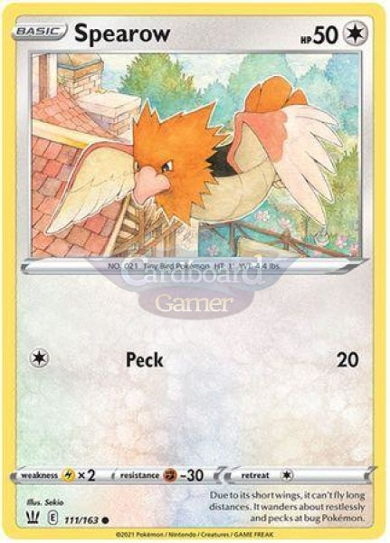 111/163 Spearow Common Battle Styles Single Card