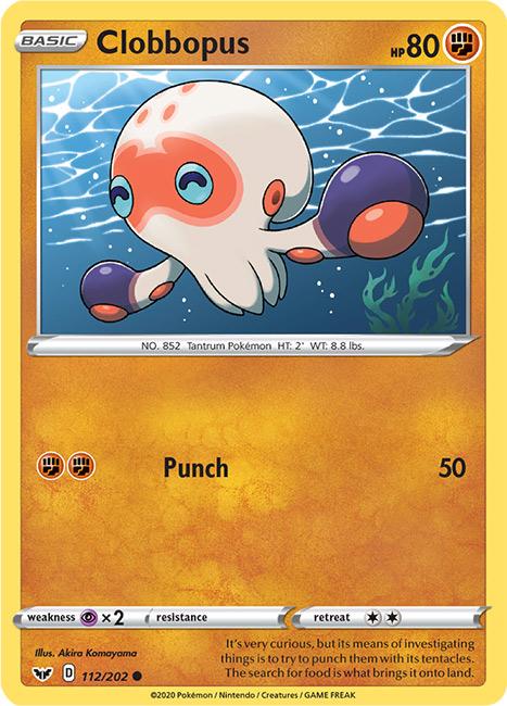 112/202 Clobbopus Common Sword & Shield