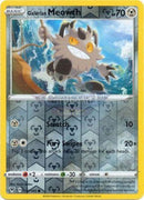 112/185 Galarian Meowth Common Reverse Holo Vivid Voltage Single Card