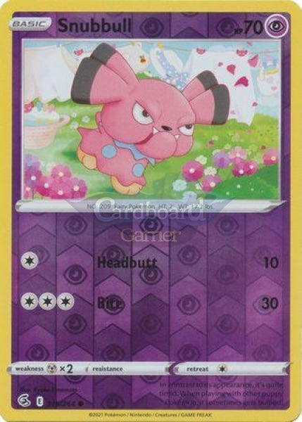 115/264 Snubbull Common Reverse Holo Fusion Strike Single Card