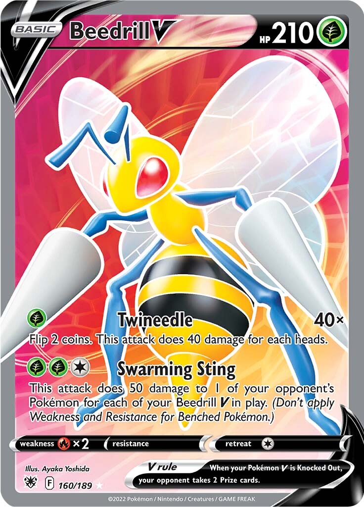 160/189 Beedrill V Full Art Astral Radiance