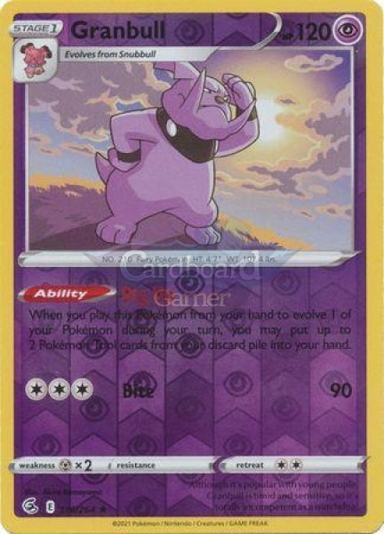 116/264 Granbull Rare Reverse Holo Fusion Strike Single Card