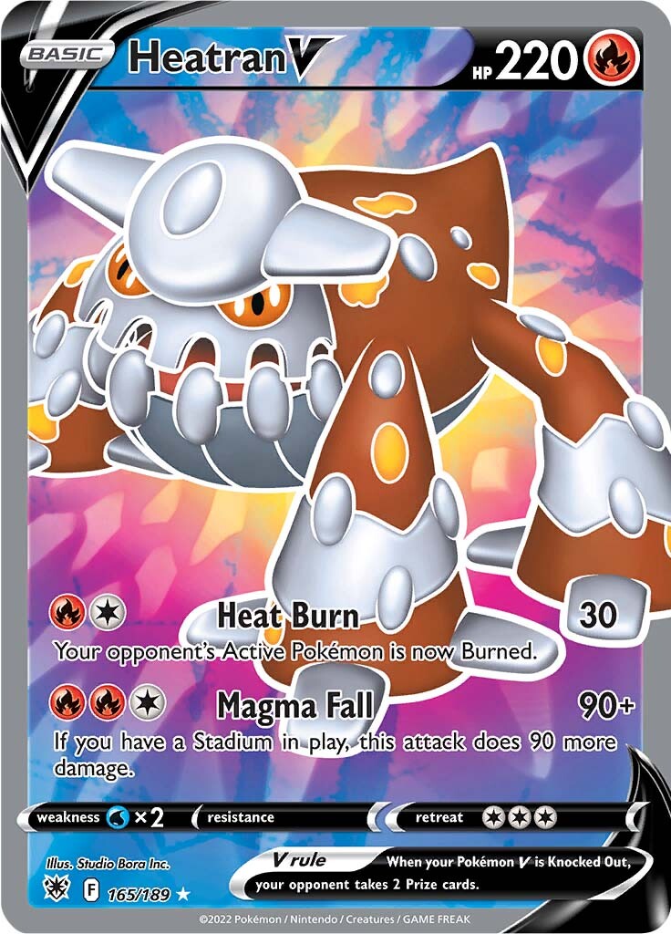 165/189 Heatran V Full Art Astral Radiance