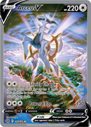 166/172 Arceus V Full Alt Art Ultra Rare Brilliant Stars Pokemon TCG
