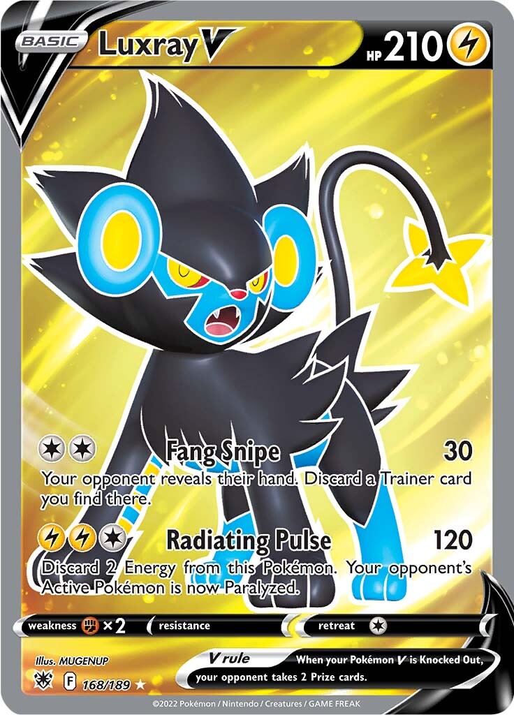 168/189 Luxray V Full Art Astral Radiance