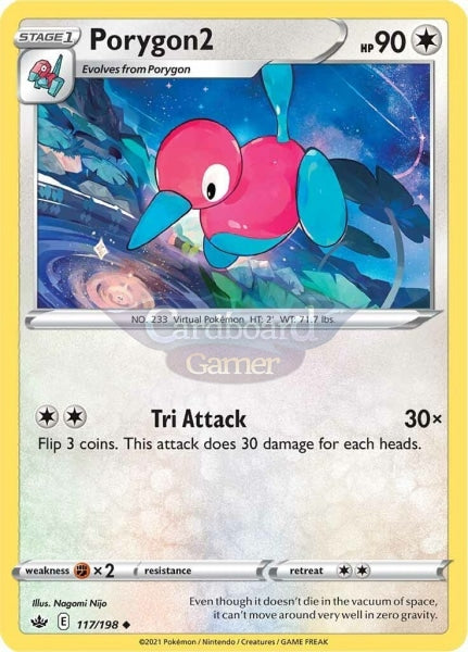 117/198 Porygon2 Uncommon Chilling Reign Single Card