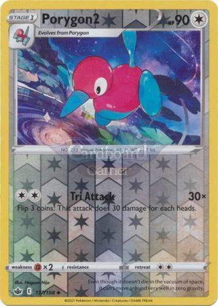 117/198 Porygon2 Uncommon Reverse Holo Chilling Reign Single Card