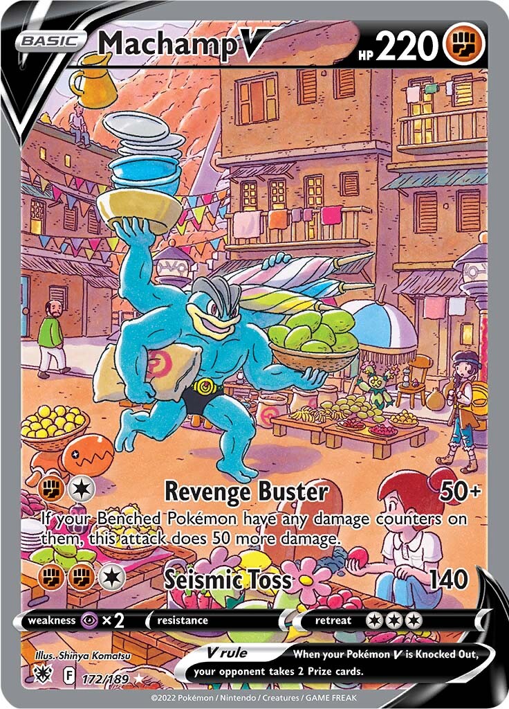 172/189 Machamp V Alternate Art Astral Radiance