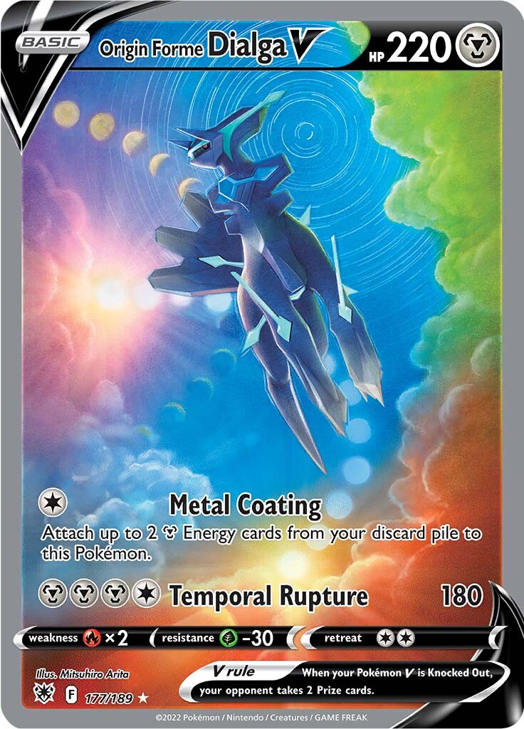 177/189 Origin Forme Dialga V Alternate Art Astral Radiance