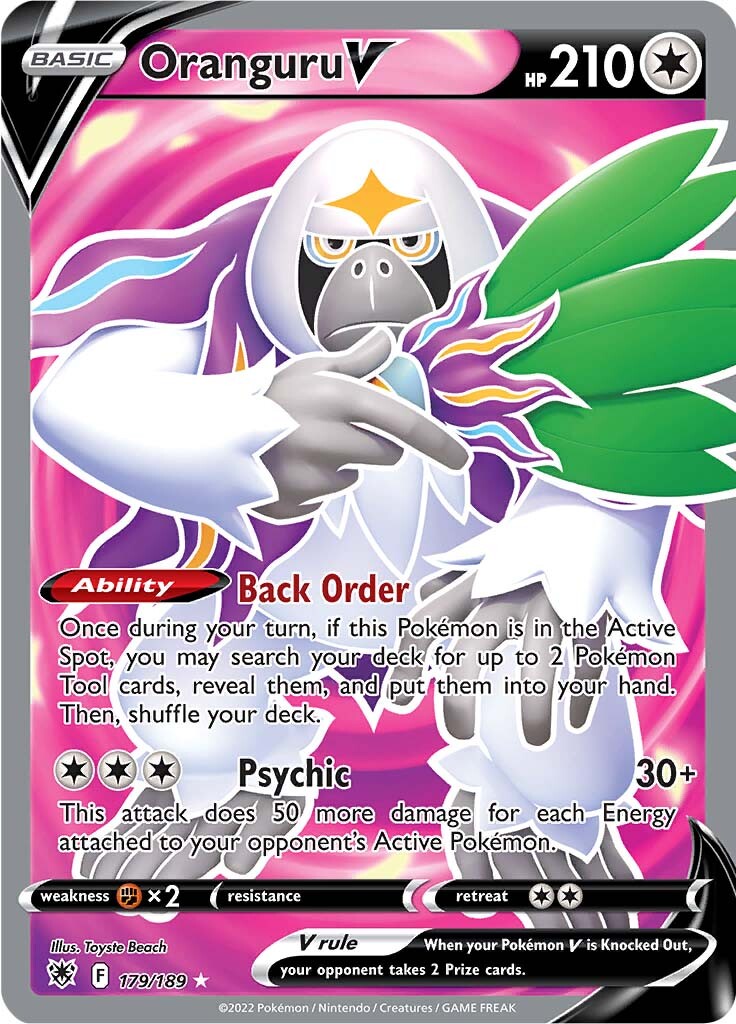 179/189 Oranguru V Full Art Astral Radiance