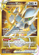 184/172 Arceus VSTAR Gold Secret Rare Brilliant Stars Pokemon TCG
