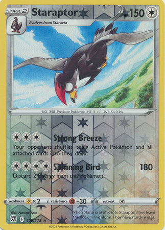 119/172 Staraptor Rare Reverse Holo Brilliant Stars Pokemon TCG