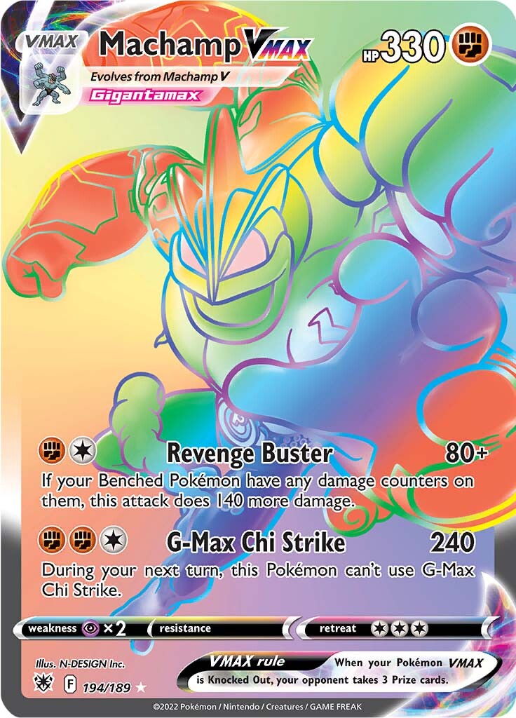 194/189 Machamp VMAX Hyper Rare Astral Radiance